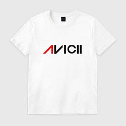 Футболка хлопковая мужская Avicii, цвет: белый