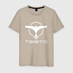 Футболка хлопковая мужская Tiesto, цвет: миндальный