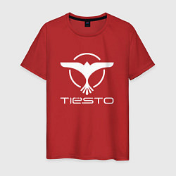 Футболка хлопковая мужская Tiesto, цвет: красный