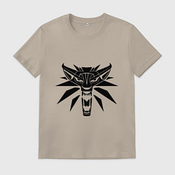 Футболка хлопковая мужская The Witcher 3, цвет: миндальный