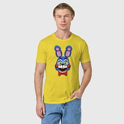 Футболка хлопковая мужская Toy Bonnie FNAF, цвет: желтый — фото 2