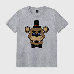 Футболка хлопковая мужская Freddy FNAF, цвет: меланж