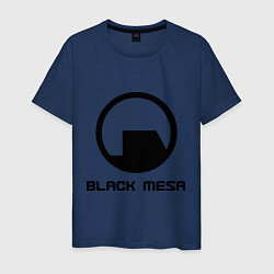 Футболка хлопковая мужская Black Mesa: Logo, цвет: тёмно-синий