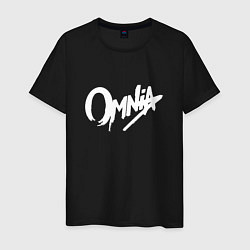 Футболка хлопковая мужская Omnia, цвет: черный