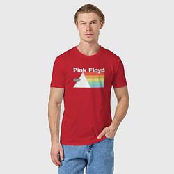 Футболка хлопковая мужская Pink Floyd, цвет: красный — фото 2