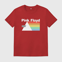 Футболка хлопковая мужская Pink Floyd, цвет: красный