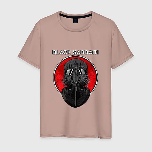 Мужская футболка Black Sabbath: Toxic / Пыльно-розовый – фото 1