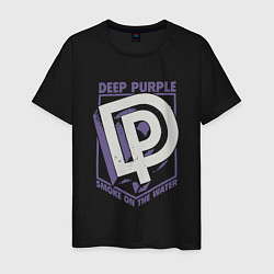 Футболка хлопковая мужская Deep Purple: Smoke on the water, цвет: черный