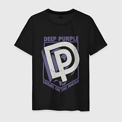 Футболка хлопковая мужская Deep Purple: Smoke on the water, цвет: черный