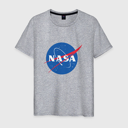 Мужская футболка NASA: Logo / Меланж – фото 1
