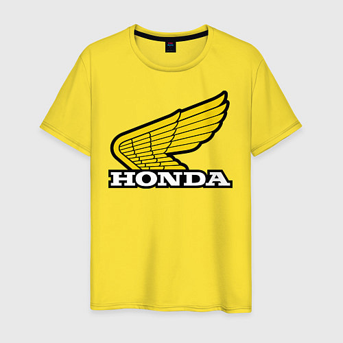 Мужская футболка Honda / Желтый – фото 1