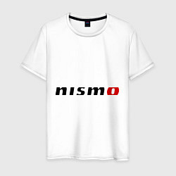 Футболка хлопковая мужская Nismo, цвет: белый