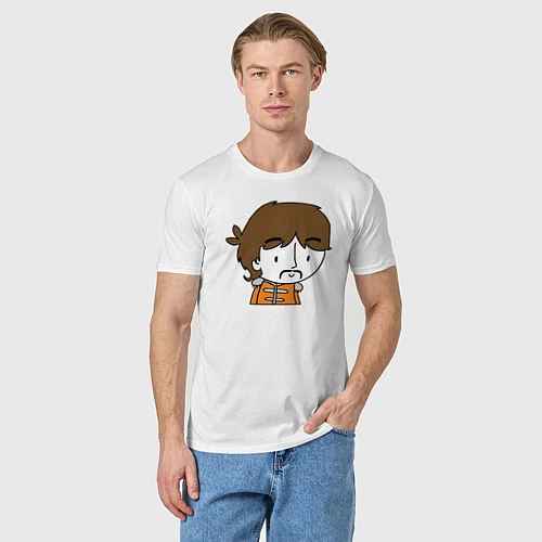 Мужская футболка George Harrison Boy / Белый – фото 3