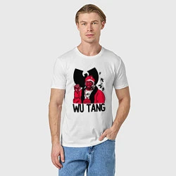 Футболка хлопковая мужская Wu-Tang Clan: Street style, цвет: белый — фото 2
