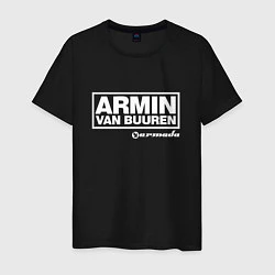 Футболка хлопковая мужская Armin van Buuren, цвет: черный