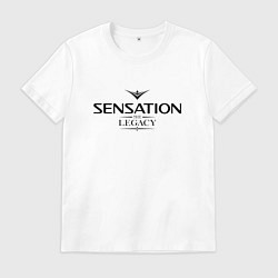 Футболка хлопковая мужская Sensation: The Legacy, цвет: белый