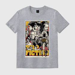 Футболка хлопковая мужская Pulp Fiction Stories, цвет: меланж