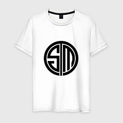 Футболка хлопковая мужская TSM Logo, цвет: белый