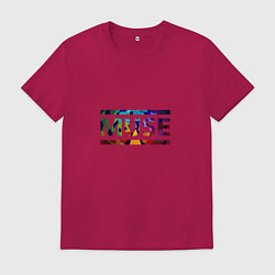 Футболка хлопковая мужская Muse Colour, цвет: маджента