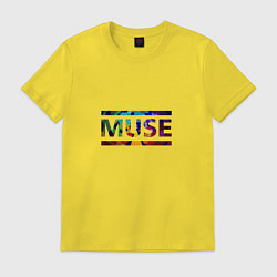 Футболка хлопковая мужская Muse Colour, цвет: желтый
