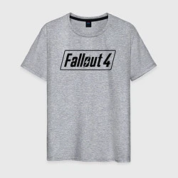Футболка хлопковая мужская Fallout 4, цвет: меланж