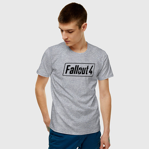 Мужская футболка Fallout 4 / Меланж – фото 3