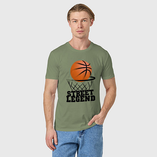 Мужская футболка Баскетбол / Авокадо – фото 3