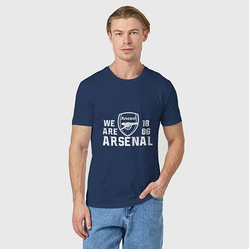 Мужская футболка We are Arsenal 1886 / Тёмно-синий – фото 3