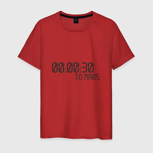 Мужская футболка 30 Seconds to Mars / Красный – фото 1