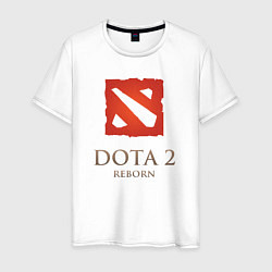 Футболка хлопковая мужская Dota 2: Reborn, цвет: белый