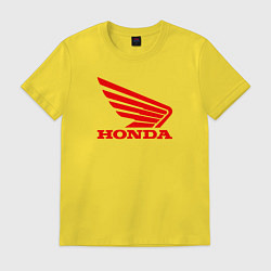 Футболка хлопковая мужская Honda Red, цвет: желтый