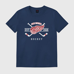 Футболка хлопковая мужская Detroit Red Wings: Est.1926, цвет: тёмно-синий
