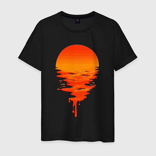 Мужская футболка Sunset / Черный – фото 1