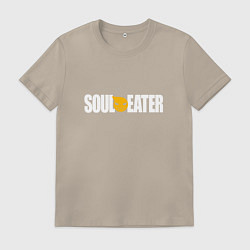 Футболка хлопковая мужская Soul Eater: White, цвет: миндальный