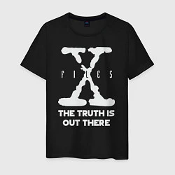 Футболка хлопковая мужская X-Files: Truth is out there, цвет: черный
