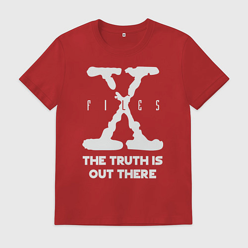 Мужская футболка X-Files: Truth is out there / Красный – фото 1