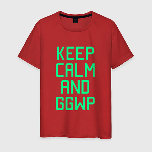 Мужская футболка Keep Calm & GGWP / Красный – фото 1