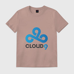 Футболка хлопковая мужская Cloud9, цвет: пыльно-розовый