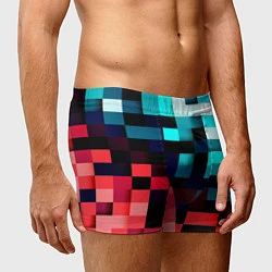 Трусы-боксеры мужские Pixel Color, цвет: 3D-принт — фото 2