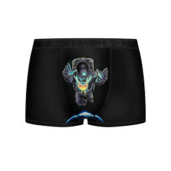 Трусы-боксеры мужские Космическая бабочка, цвет: 3D-принт