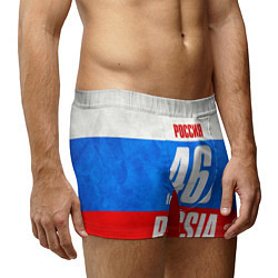 Трусы-боксеры мужские Russia: from 46, цвет: 3D-принт — фото 2