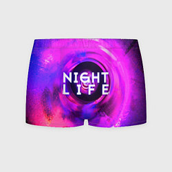 Трусы-боксеры мужские Night life, цвет: 3D-принт