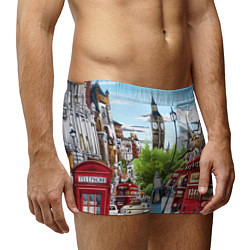 Трусы-боксеры мужские Улицы Лондона -Big Ben, цвет: 3D-принт — фото 2