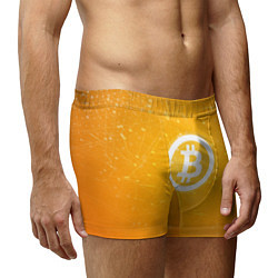 Трусы-боксеры мужские Bitcoin Orange, цвет: 3D-принт — фото 2