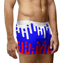 Трусы-боксеры мужские Русский триколор, цвет: 3D-принт — фото 2