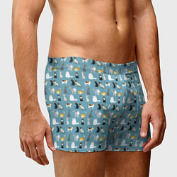 Трусы-боксеры мужские Породы кошек, цвет: 3D-принт — фото 2
