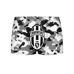 Трусы-боксеры мужские FC Juventus: Camouflage, цвет: 3D-принт