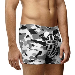 Трусы-боксеры мужские FC Juventus: Camouflage, цвет: 3D-принт — фото 2