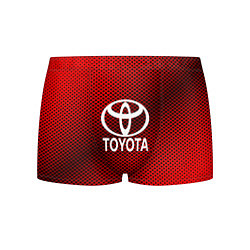 Трусы-боксеры мужские Toyota: Red Carbon, цвет: 3D-принт