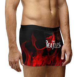 Трусы-боксеры мужские The Beatles: Red Flame, цвет: 3D-принт — фото 2